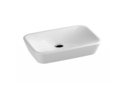 Ravak Umývadlo Ceramic R 60, bez otvoru pre batériu, bez prepadu, biela