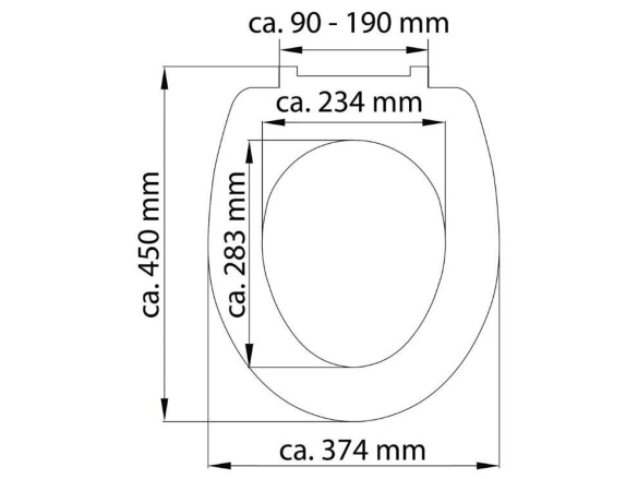 WC sedátka, záchodová prkna Schütte ROUND DIPS | Duroplast HG, Soft Close