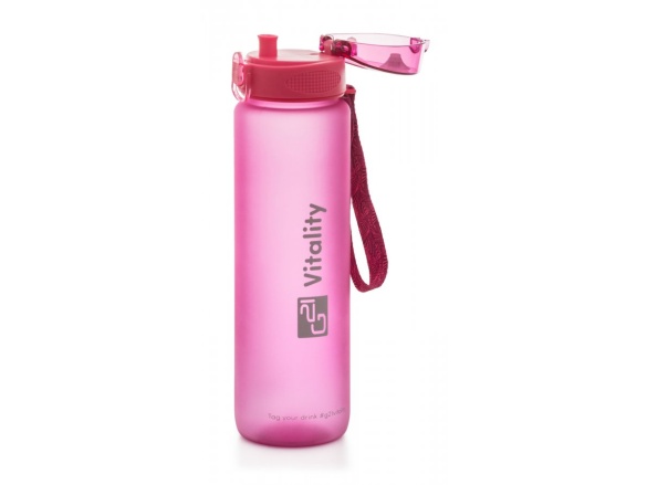 G21 Láhev  na pití, 1000 ml, růžová-zmrzlá