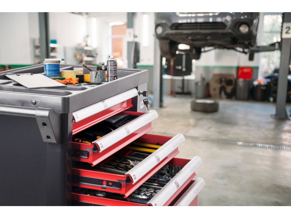 G21 Dílenský vozík  Cooper 6, černo-červený