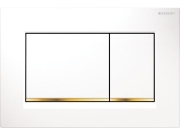 Geberit Deska ovládací GEBERIT SIGMA 30 bílá/pozlaceno, 115.883.KK.1