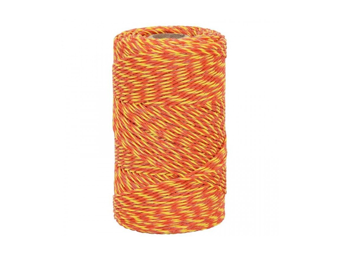 Scobax Lanko pro elektrický ohradník, průměr 2 mm, 250 m, žluto-oranžové