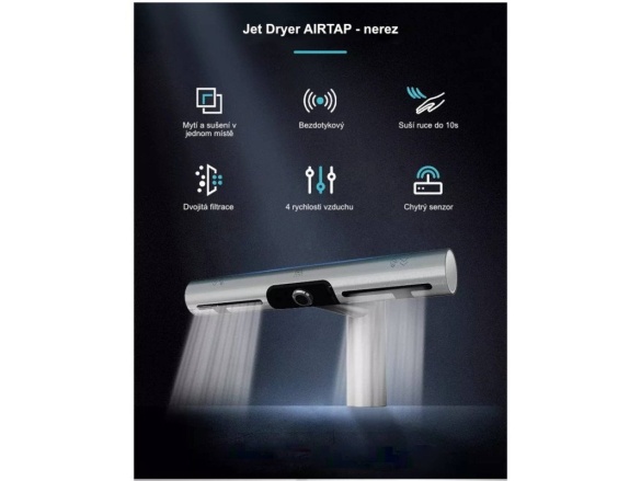 Sušiče rúk Jet Dryer AIRTAP 2v1 - kulatá