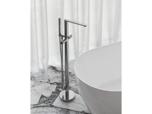 Ravak CR II 080.00CR.RB07A Vaňová batéria do podlahy pre R-box, so sprchovým setom, chróm