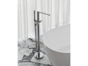 Ravak CR II 080.20BL.RB07A Vanová baterie do podlahy bez tělesa, se sprchovým setem, černá