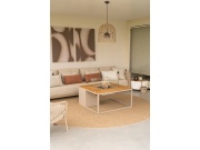 COSI Stůl s plynovým ohništěm - typ Cosiloft 100 písečně béžový / kamenná deska