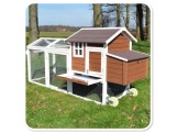 Kurník Scobax Dřevěný mobilní kurník HAVAJ, 2480x1150x760 mm