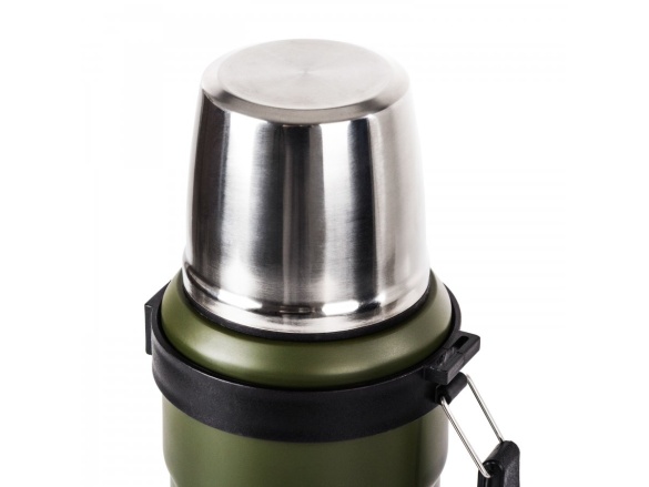 G21 Termoláhev  na pití, 1000 ml, khaki zelená s rukojetí