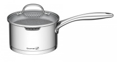 G21 Sada nádobí  Gourmet Miracle s cedníkem, 9 dílů, nerez/greblon