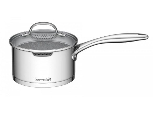 G21 Sada nádobí  Gourmet Miracle s cedníkem, 9 dílů, nerez/greblon