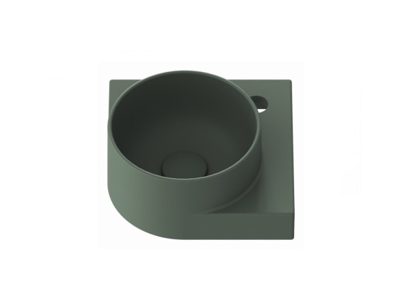 Ravak Umývátko Yard 28 C, s otvorem pro baterii, bez přepadu, Alabaster Pink