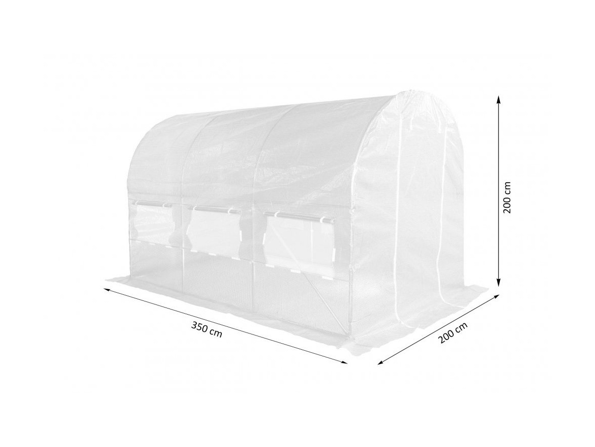 VespaGarden Zahradní fóliovník VESPAGARDEN 2x3,5m extra silný - bílý