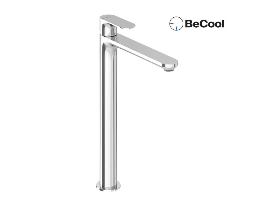 Ravak EL 015.11WV Umyvadlová stojánková baterie BeCool 335 mm bez výpusti, White Velvet