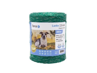 Chov zvierat –  Scobax Lanko pro elektrický ohradník, průměr 2,5 mm, zelené