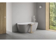 Ravak ES 080.20BLM.RB07G Vaňová batéria do podlahy pre R-box, so sprchovým setom, Black Matt