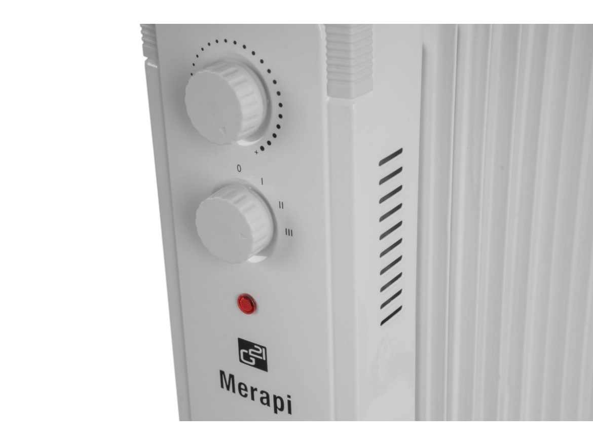 G21 Olejový radiátor  Merapi bílý, 9 žeber, 2000 W