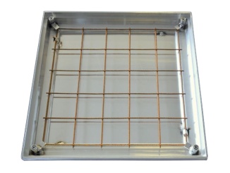 Poklopy na šachtu Scobax –  Scobax Aludeck 50 mm, 900 x 900 mm, A30