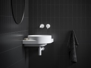 Ravak Umývadlo Yard 45 C, bez otvoru pre batériu, bez prepadu, Alabaster Pink