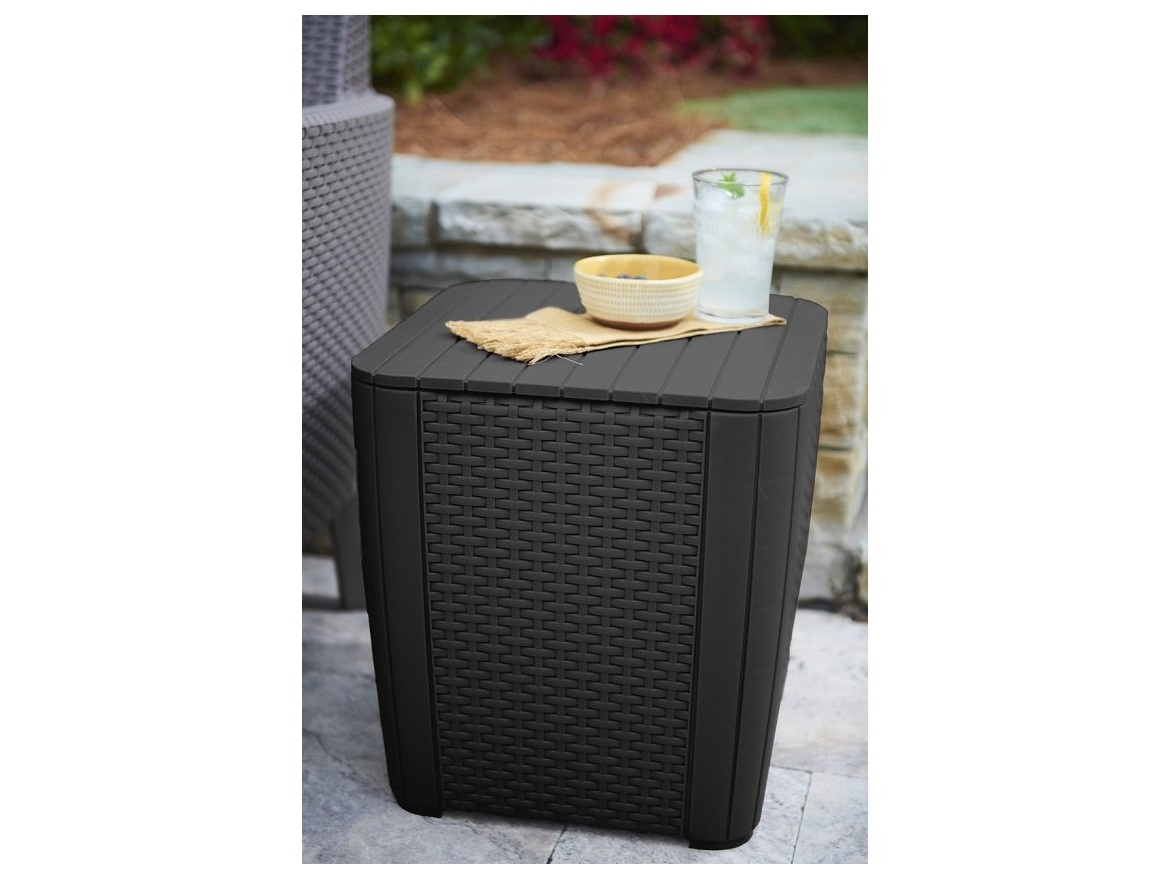 Keter Zahradní stůl Luzon Flat - 39 x 39 x 42,5 cm - grafitový