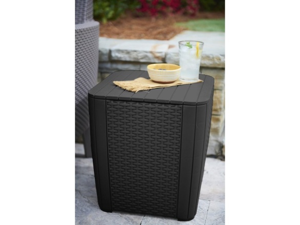 Keter Zahradní stůl Luzon Flat - 39 x 39 x 42,5 cm - grafitový