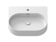 Ravak Umyvadlo Ceramic Slim Wall O 55 N, s otvorem pro baterii, s přepadem, bílá