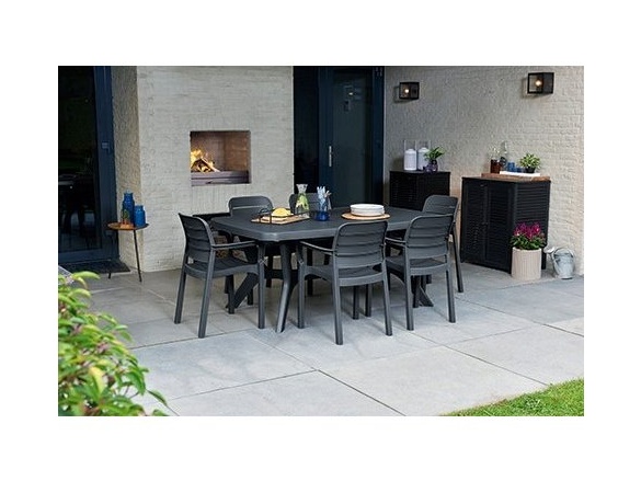 Keter Zahradní set  Baltimore/ Tisara 6+1 - grafitový