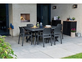 Zostavy –  Keter Zahradní set  Baltimore/ Tisara 6+1 - grafitový