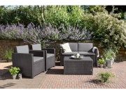 Keter Zahradní set  MONACO s úložným stolem - šedý
