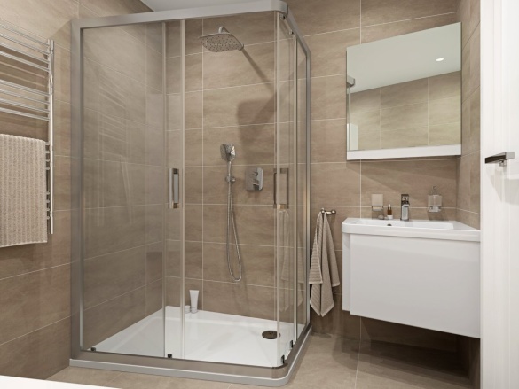 Ravak TD F 090.00CR Sprchový podomítkový set, chrom