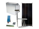 Scobax Základní sada na solární ohradník s bezpečnostní schránkou, regulátor 15 A, panel 200 W, konzole
