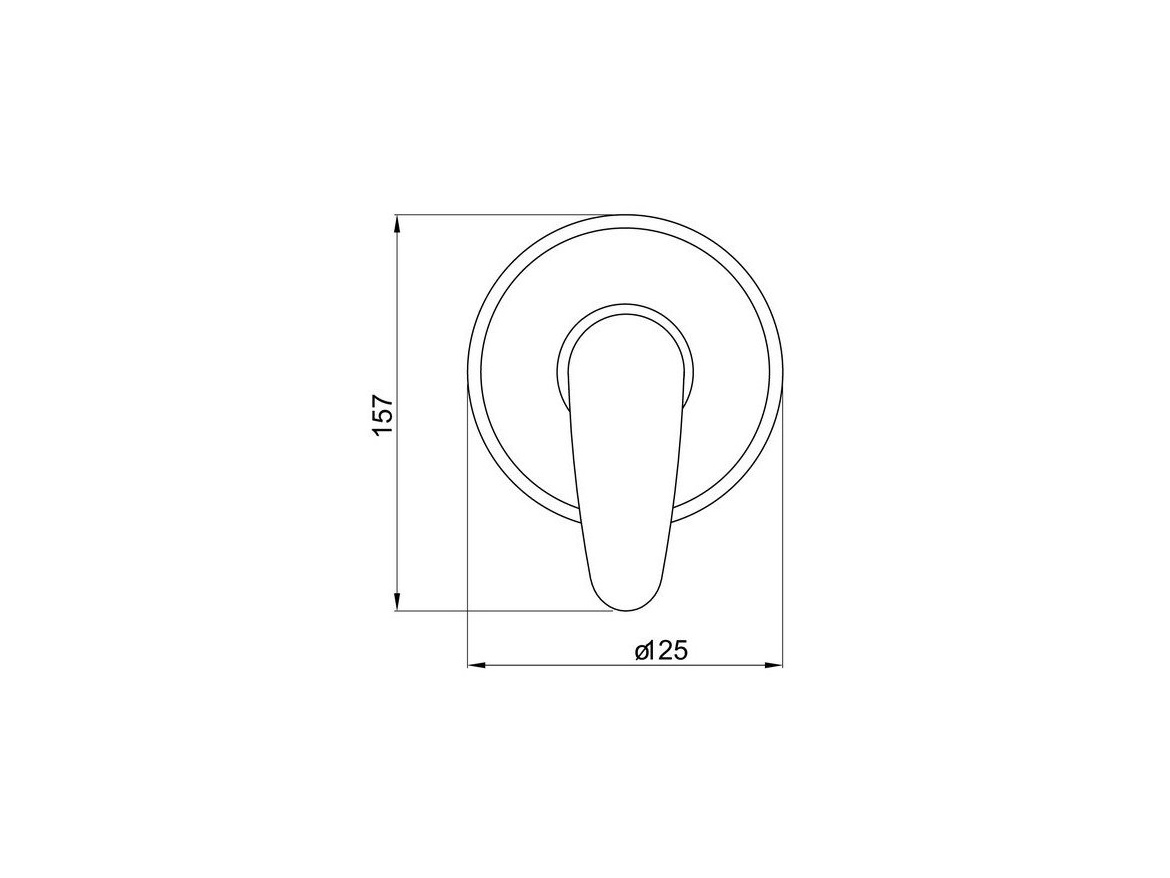Novaservis Sprchová baterie Titania Smart, chrom, podomítková, bez příslušenství,  98050,0