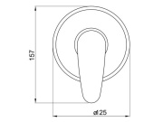 Novaservis Sprchová baterie Titania Smart, chrom, podomítková, bez příslušenství,  98050,0