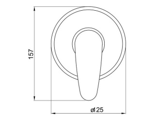 Vodovodné batérie – Novaservis Sprchová baterie Titania Smart, chrom, podomítková, bez příslušenství, 98050,0