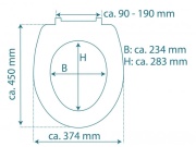 WC sedátka, záchodová prkna Schütte WHITE WAVE | Duroplast HG, Soft Close