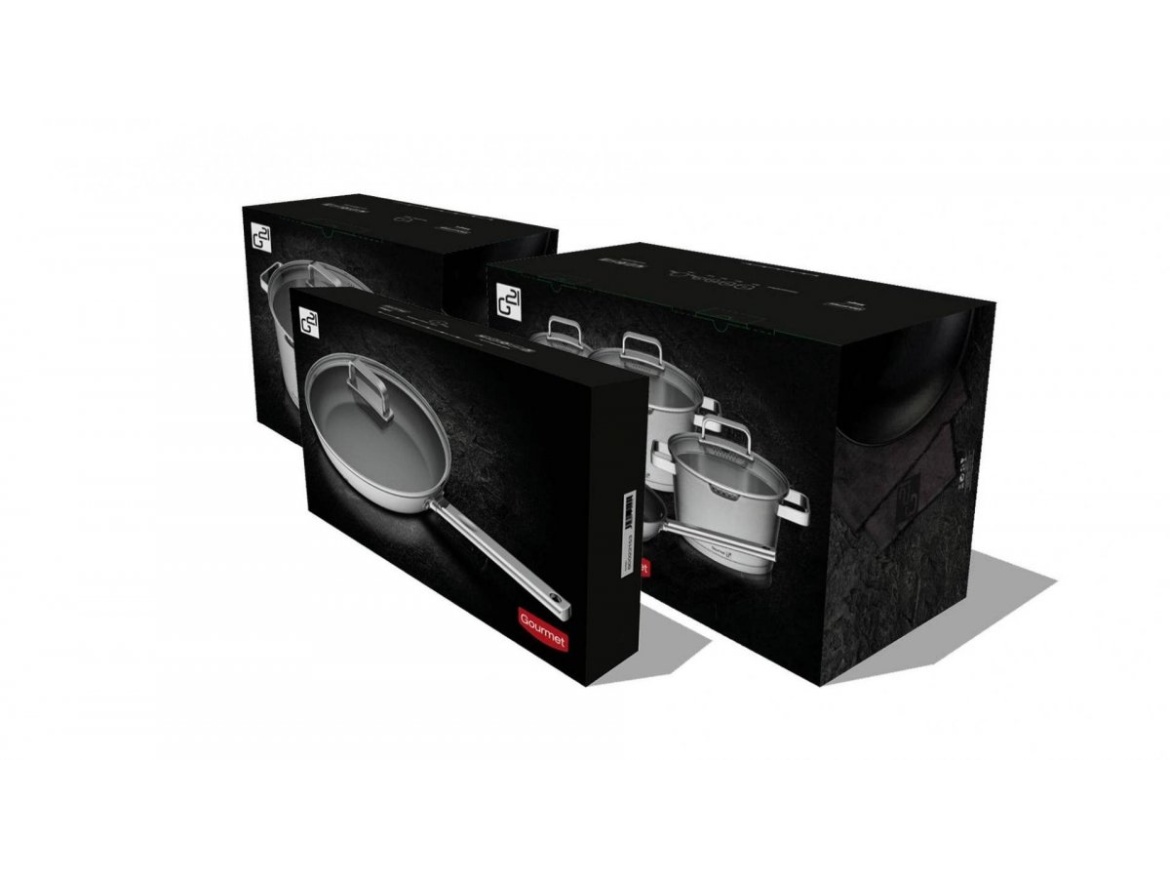 G21 Sada nádobí  Gourmet Magic s cedníkem, 13 dílů, nerez