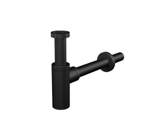 Alcadrain –  Alcadrain Umyvadlový sifon A400 bez výpusti G 5/4", odpad 32 mm,  A400BLACK