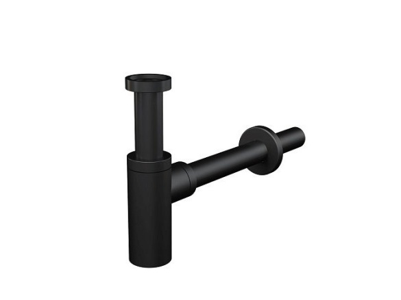 Alcadrain Umyvadlový sifon A400 bez výpusti G 5/4", odpad 32 mm,  A400BLACK