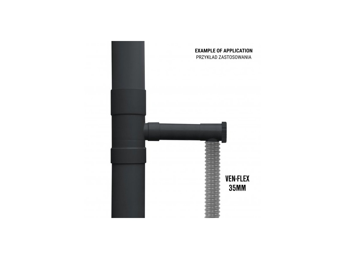 Bradas Sběrač děšťové vody s ventilem 80mm  IBCLZ1-080-DGY