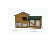 Scobax Dřevěná králíkárna BOSKOVICE, 1470x530x850 mm