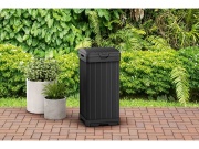 Keter Zahradní odpadkový koš  Baltimore 125 L - 41 x 41 x 87,4 cm - černý