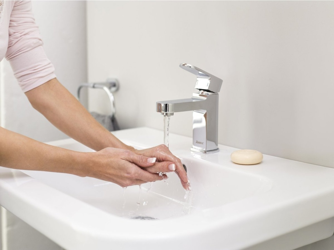 Ravak CR 012.00CR Umývadlová batéria 148 mm bez odtokovej armatúry, chróm