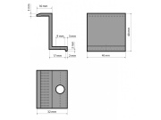 G21 Úchyt panelu  krajní stříbrný, pro panel 35 mm