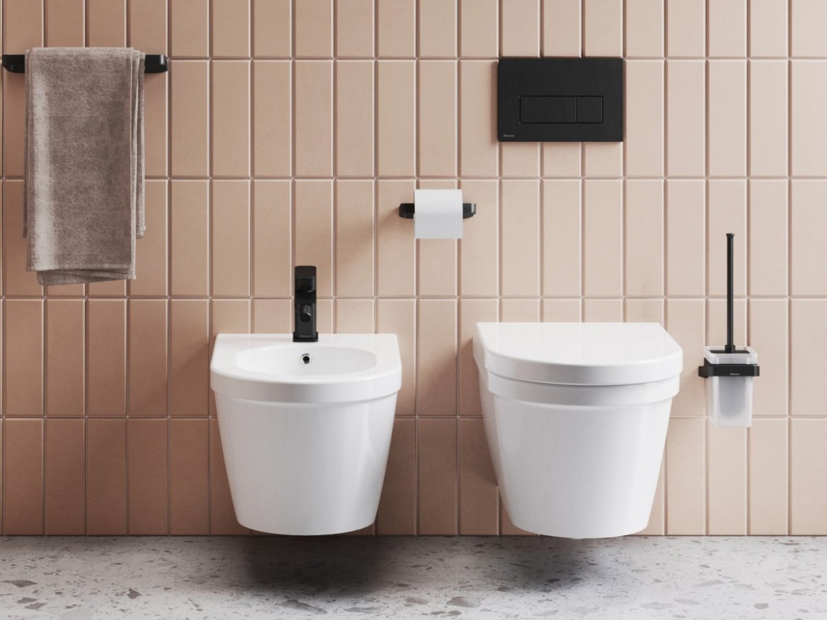 Ravak WC tlačítko Uni slim, černá