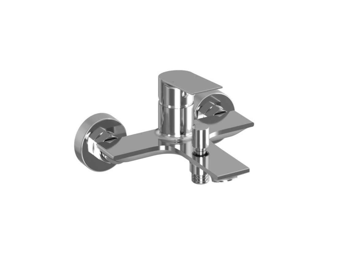 Ravak PN 022.00CR Vaňová nástenná batéria bez sprchového setu, chróm