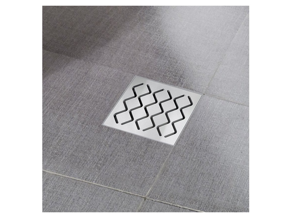 Ravak Podlahová vpusť SN501 10,5x10,5, plast s nerez mřížkou