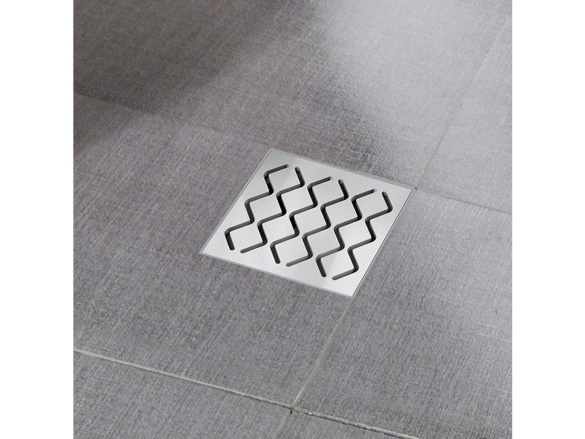 Ravak Podlahová vpusť SN501 10,5x10,5, plast s nerez mřížkou