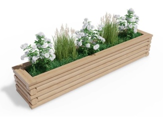 Dřevěné –  Česká Manufaktura Variogrow obdelník 43,5 cm, 50 x 250 cm, včetně dna, včetně nopové fólie