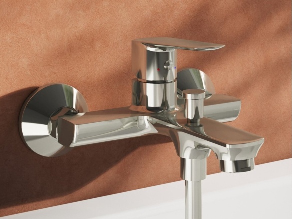 Ravak LF 022.00CR.+S Vaňová nástenná batéria so sprchovým setom, chróm