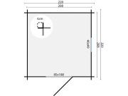 Dřevěný zahradní domek Tuindeco Eigo