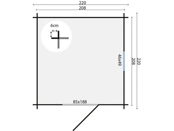 Drevený záhradný domček Tuindeco Eigo